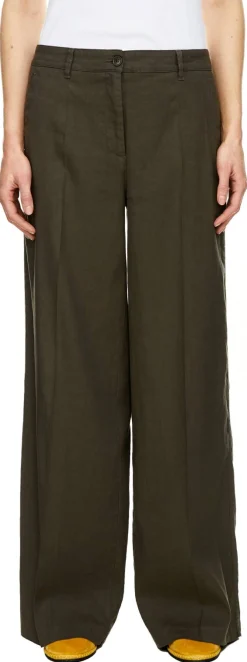 Leinenhose 'Adrienne' Khaki