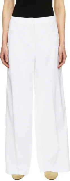 Leinenhose 'Adrienne' Weiß