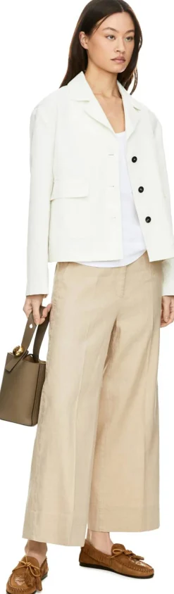 Leinenhose 'Cara' Beige