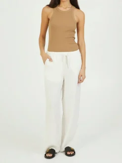 Leinenhose 'Emmie' Crème