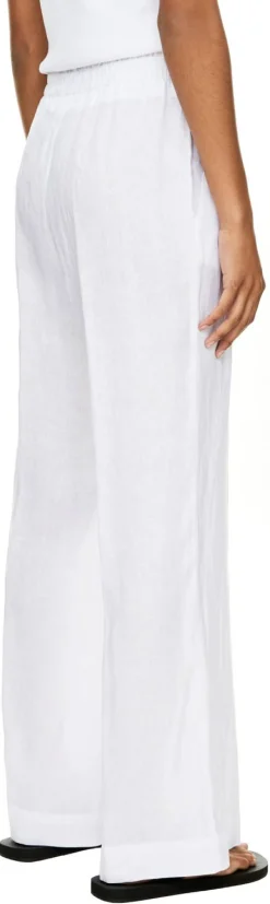 Leinenhose 'Fran' Weiß
