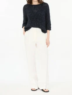 Leinenhose 'Lainie' Ecru