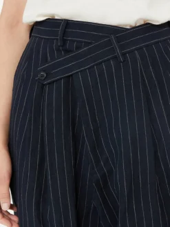 Leinenhose Marineblau