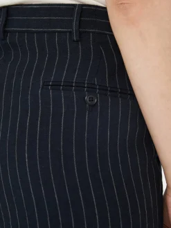 Leinenhose Marineblau