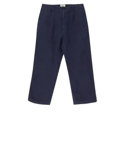 Leinenhose Marineblau