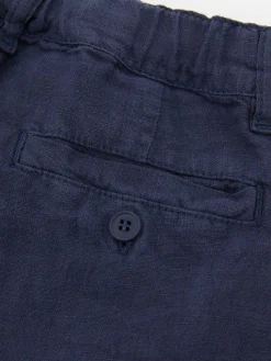 Leinenhose Marineblau
