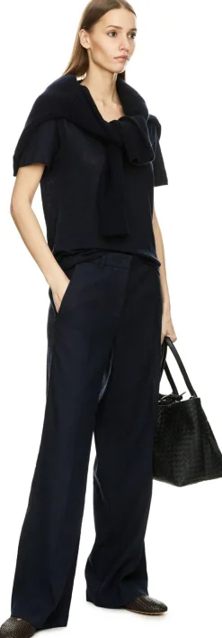 Leinenhose 'Mira' Marineblau