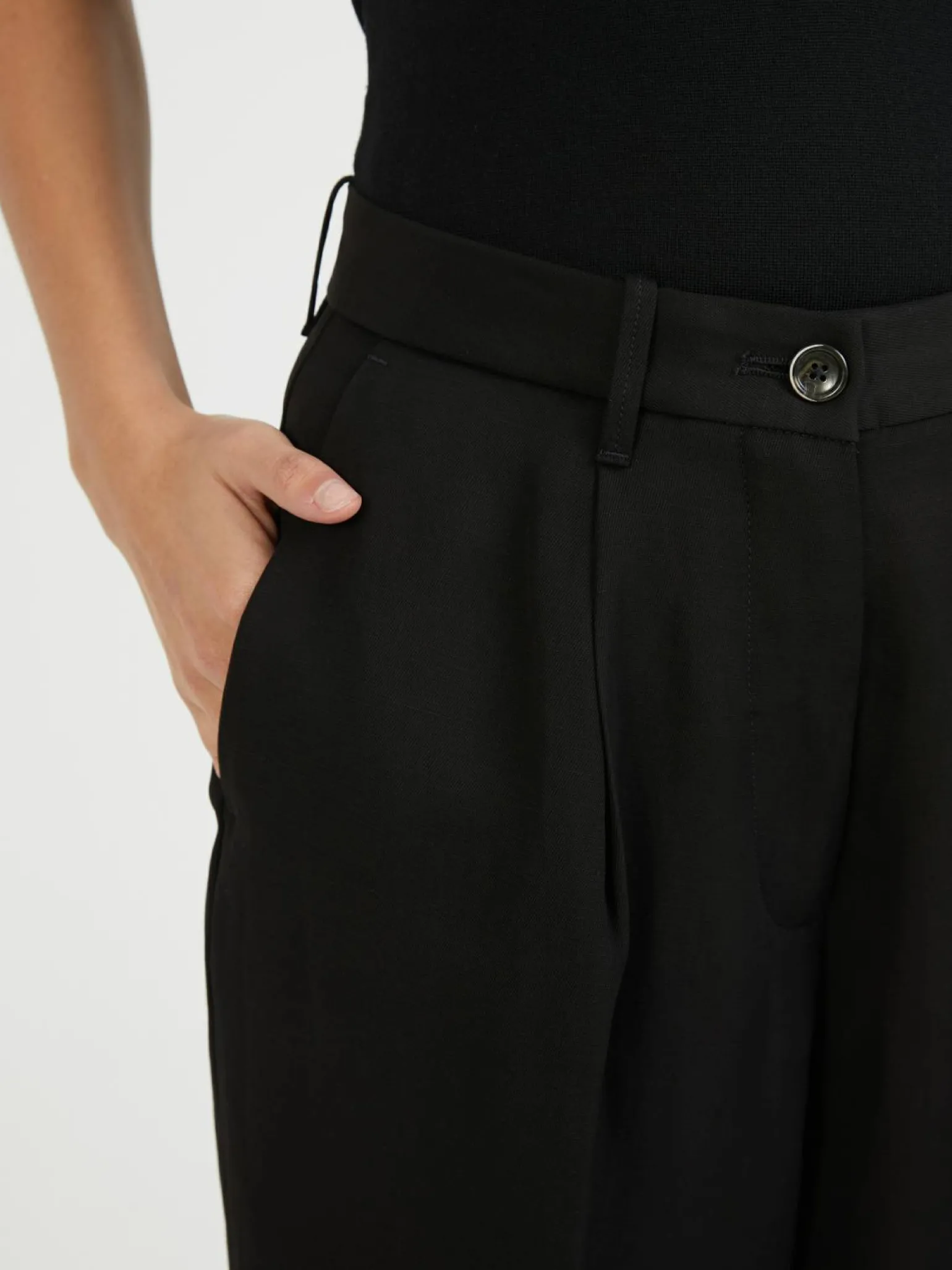 Leinenhose 'Rubino' Schwarz