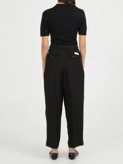 Leinenhose 'Rubino' Schwarz