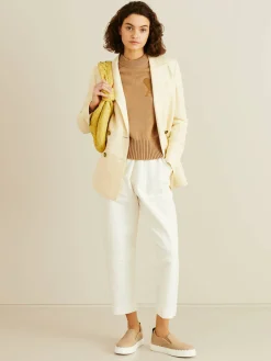Leinen-Hose 'Surf Pant' Crème