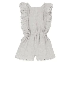 Leinen-Jumpsuit Khaki
