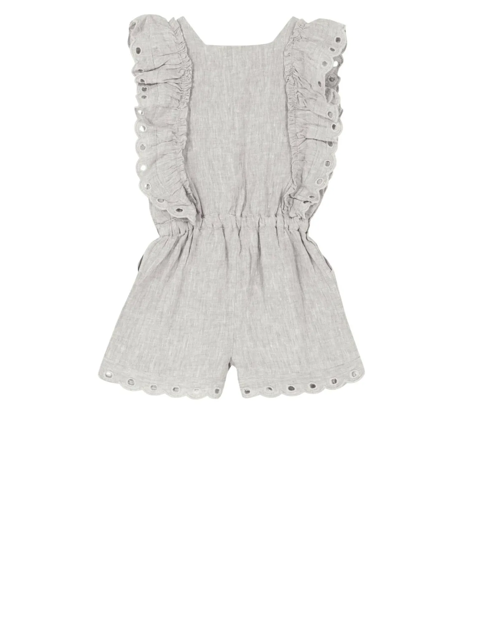 Leinen-Jumpsuit Khaki