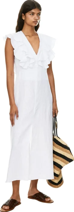 Leinenkleid 'Annukka' Weiß
