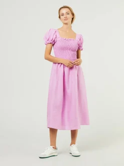 Leinen-Kleid 'Belle' Rosé