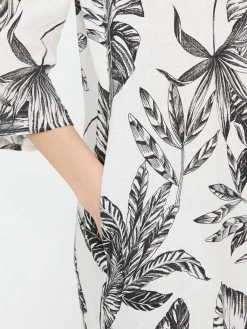 Leinenkleid Schwarz