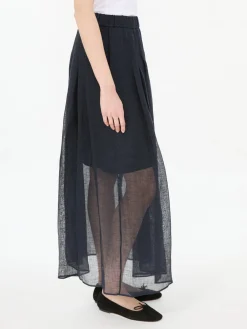 Leinenrock 'Florie' Navy