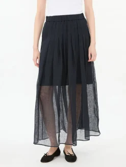 Leinenrock 'Florie' Navy