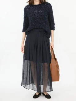 Leinenrock 'Florie' Navy