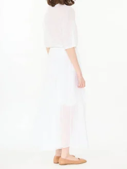 Leinenrock 'Florie' Off White