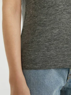 Leinenshirt 'Lara' Anthrazit