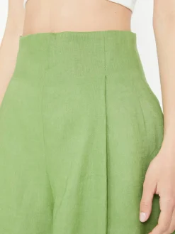 Leinenshorts 'Saana' Grün