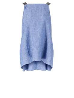 Leinentop Blau