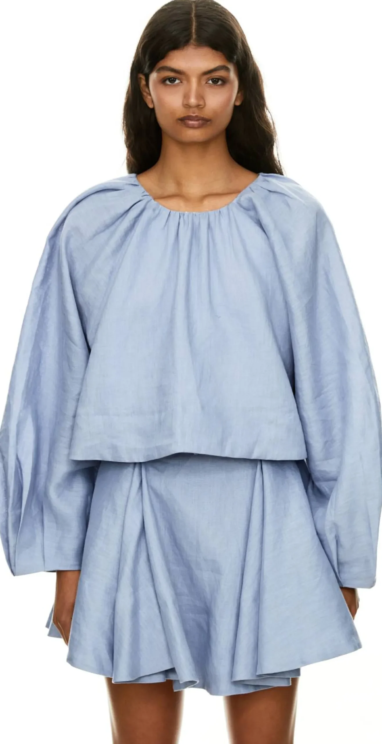 Leinentop 'Terri' Indigo