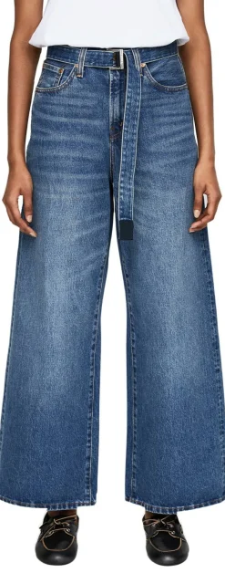 Levi's x Sacai Wide-Leg Jeans Mittelblau