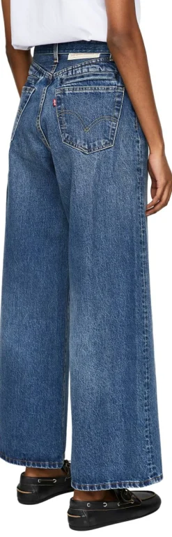 Levi's x Sacai Wide-Leg Jeans Mittelblau