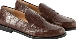 Loafer aus Leder Dunkelbraun
