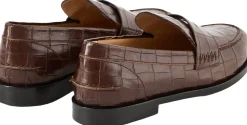 Loafer aus Leder Dunkelbraun