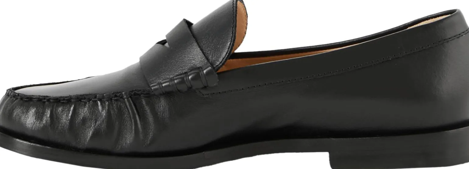 Loafer aus Leder Schwarz