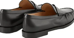 Loafer aus Leder Schwarz