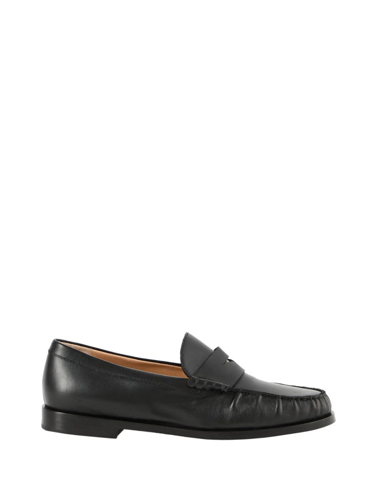 Loafer aus Leder Schwarz