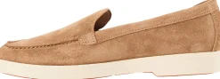Loafer aus Veloursleder Hellbraun