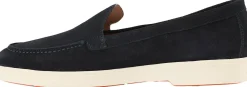 Loafer aus Veloursleder Marineblau