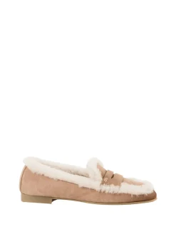 Loafer 'Orietta' aus Veloursleder Braun