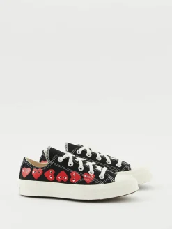 Low Top Chucks 'Play Converse Heart' Schwarz