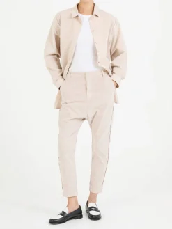 Lässige Stoffhose Nude