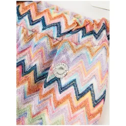 Lurex-Hose mit Zickzackmuster