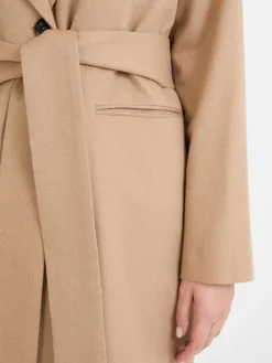 Mantel aus Kamelhaar Beige