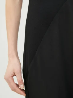 Maxikleid aus Wolle 'Penna' Schwarz