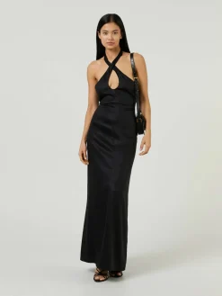 Maxikleid 'Bel Air' Schwarz