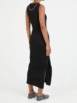 Maxikleid mit Anagram Schwarz