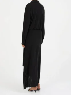 Maxikleid mit Stein-Details 'Odessa' Schwarz