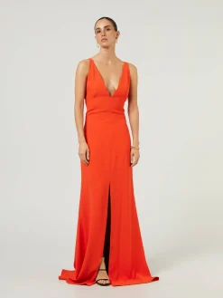 Maxikleid Orange