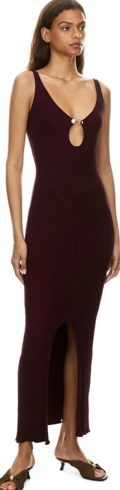 Maxikleid 'Portia' Bordeaux