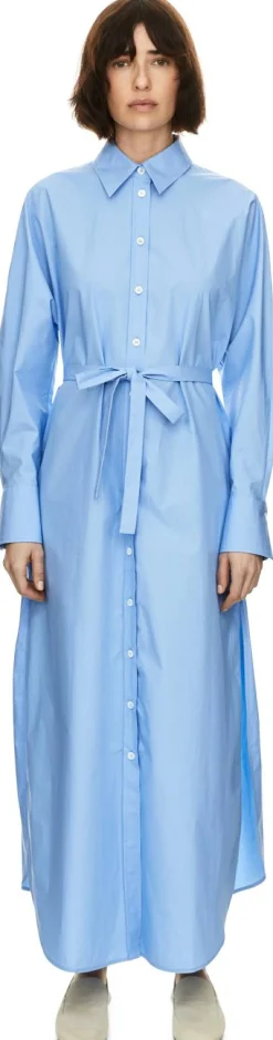 Maxikleid 'The Long Shirt' Hellblau
