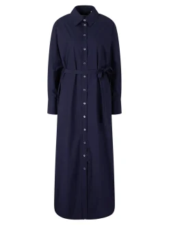 Maxikleid 'The Long Shirt' Marineblau