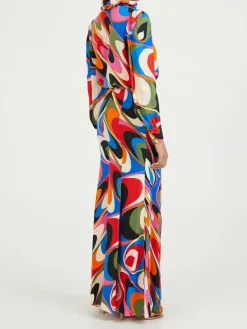 Maxirock mit Onde-Print Multi